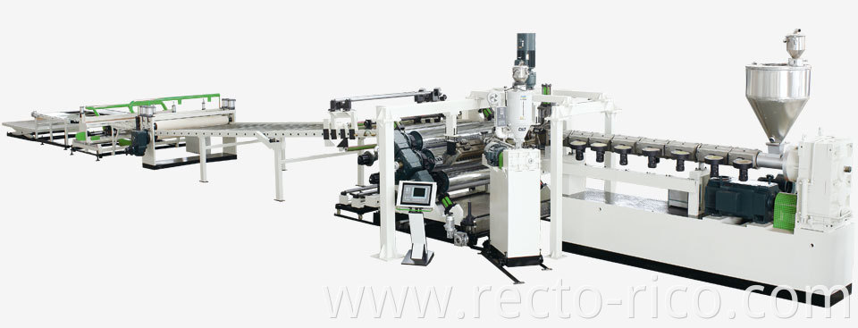 PC PMMA Plastic Sheet Board Extrusion Line